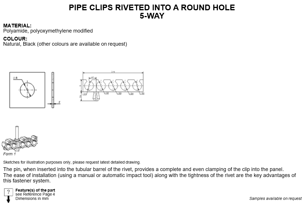 09 PIPE CLIPS RIVETED INTO A ROUND HOLE 5-WAY.png